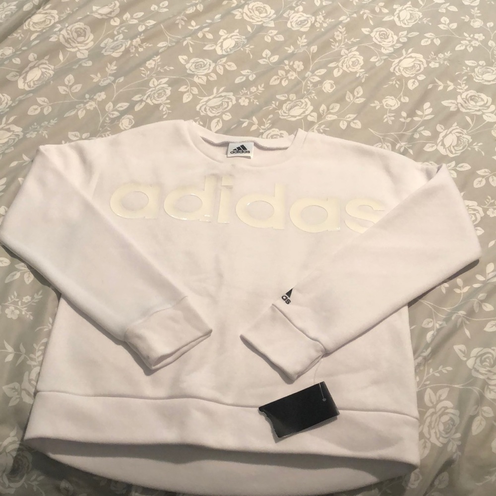 NWT- girls Adidas sweatshirt size 10/12